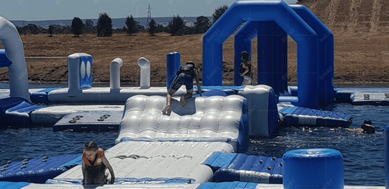 Exciting And Versatile Inflatable Floating Water Park  2 Years Warranty