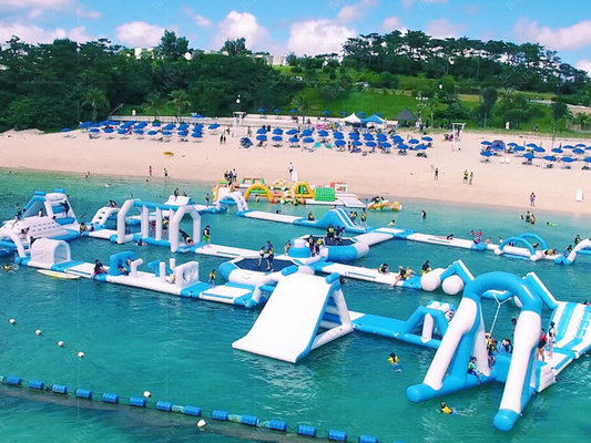 Customizable Inflatable Lake Water Park With PVC Material
