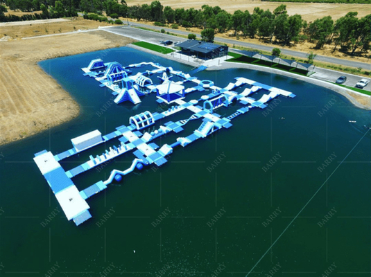 Customizable Inflatable Lake Water Park With PVC Material