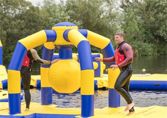 PVC Water Park On The Lake Determined By The Size For Group Activities And Fun