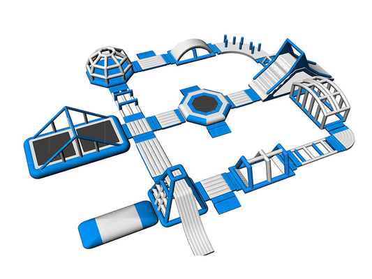 Giant Inflatable Water Playground Customized And Includes Repair Kits For Competition