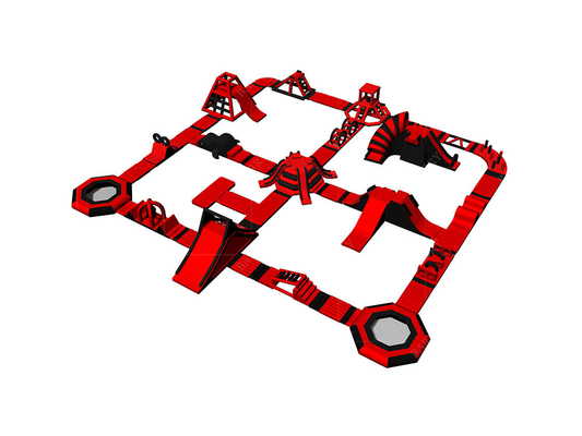 Pump Accessories Inflatable Floating Water Park With Swimming Pool Customized Features