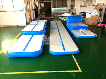 Customized Blue Inflatable Air Track Gymnastics Mat 3M 5M 6M 8M 10M 12M