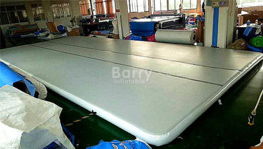 Indoor Training Air Track Gymnastics Mat , Grey Squre Prix Air Track