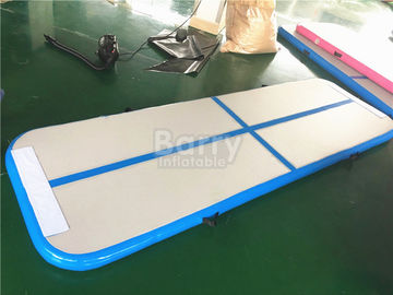 Blue Air Tumble Track And Gymnastic Equipment , Air Track For Gymnastics