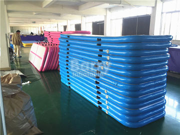 Blue Air Tumble Track And Gymnastic Equipment , Air Track For Gymnastics