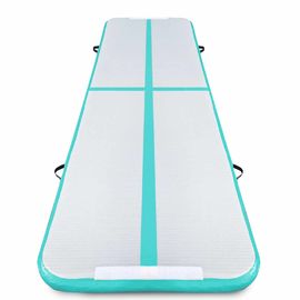 3m Length Air Track Gymnastics Mat , DWF Green Inflatable Gym Air Track