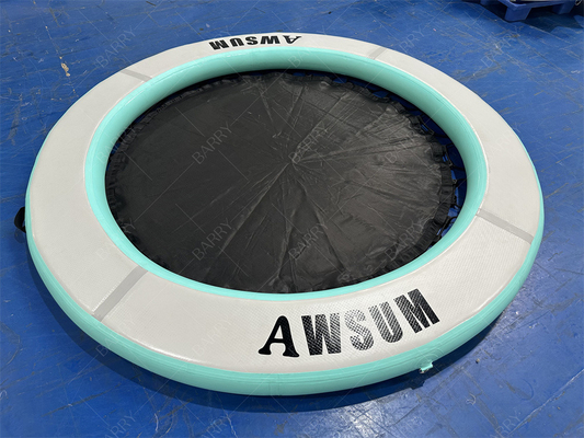 Swimming Pool Round Pool Float Island Folded Inflatable Water Hammock With Mesh