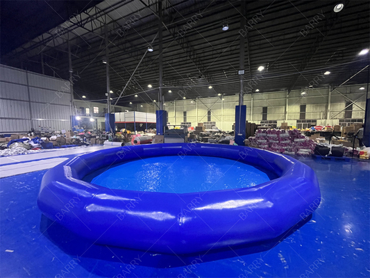Round Small Blue Great Fun Summer Kids Inflatable Pool For Paddle Boats Water Balls