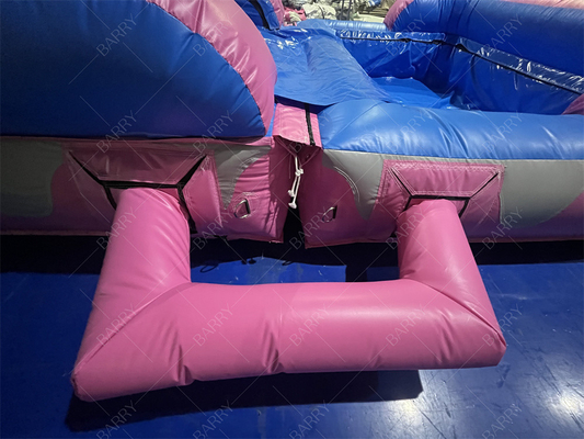 8.4x3.6x6m Custom Jumper Bouncy Kids Pink Princess Inflatable Water Slides For Party