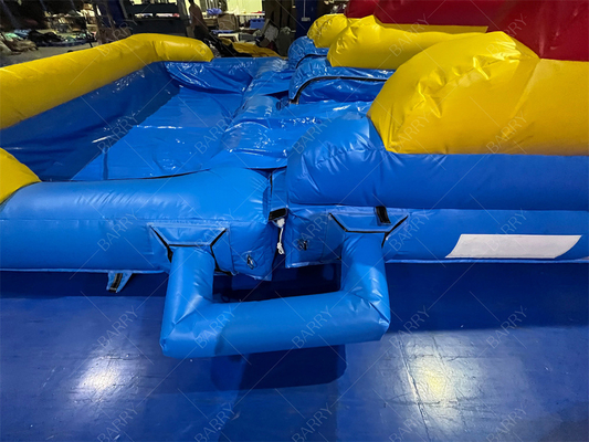 10.5x5.4x6.6m Commercial Double Lane Giant Inflatable Waterslide Jumper Bouncing Moon Bounce Water Slides For Adult Pool