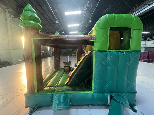 3.6x3x2.4m  Animal Theme Rainforest Jumping Bouncy Castle Commercial Inflatable Bounce House