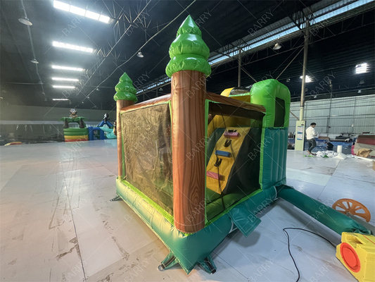 3.6x3x2.4m  Animal Theme Rainforest Jumping Bouncy Castle Commercial Inflatable Bounce House