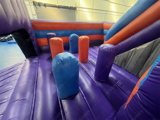 Customize Size Wholesale  Level Up Inflatable Bouncer Combo Bouncy Castle For Kids