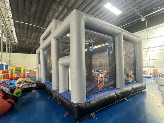 Interactive Inflatable Disco Dance House Adult Boom Box Jumping Bouncy Castle Retro Boombox Bouncer For Party