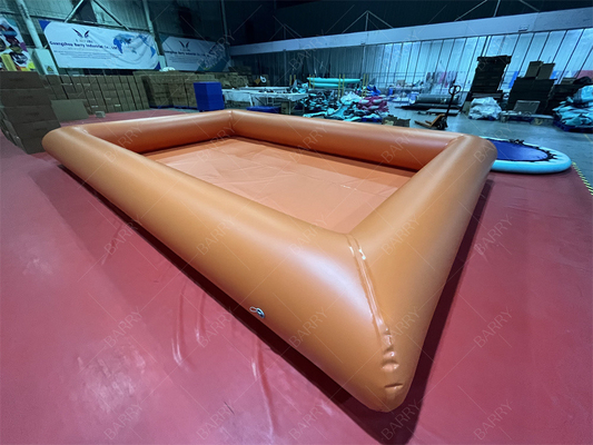 Commercial Backyard Large Airtight Water Pool Swim Pool Orange For Water Game Summer