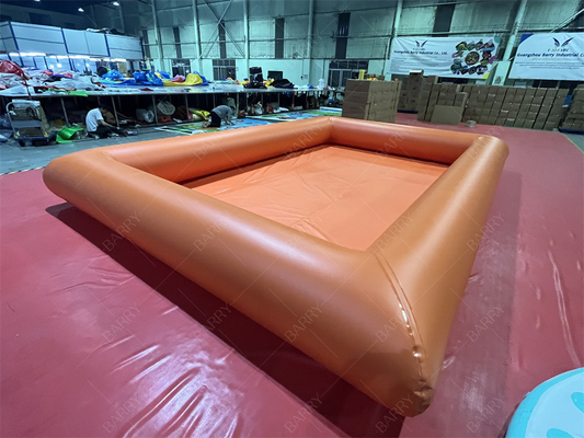 Commercial Backyard Large Airtight Water Pool Swim Pool Orange For Water Game Summer