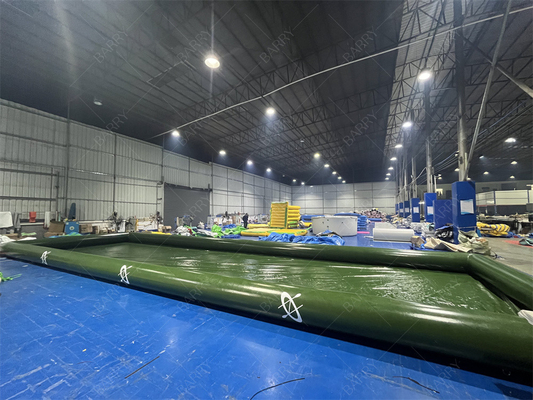 Family Use Foldable Park Water Ball Game Green Inflatable Water Pool For Paddle Boat