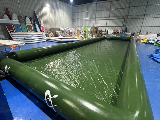 Family Use Foldable Park Water Ball Game Green Inflatable Water Pool For Paddle Boat