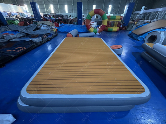 Luxury Water Sport Game Inflatable Bana Inflatable Dock Platform Beach Party Bana Inflatable Floating Cabana