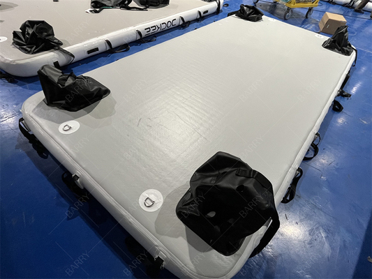 Drop Stitching Pvc Swimming Water Pontoon Inflatable Floating Dock Platform For Jet Ski Yacht Island