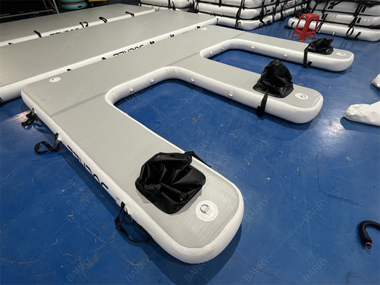 High Quality Customization Inflatable Dock Deck E Shape Floating Platform Air Pontoon Inflatable Dock