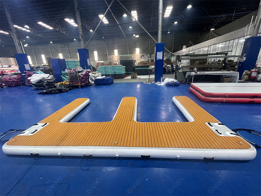 High Quality Customization Inflatable Dock Deck E Shape Floating Platform Air Pontoon Inflatable Dock