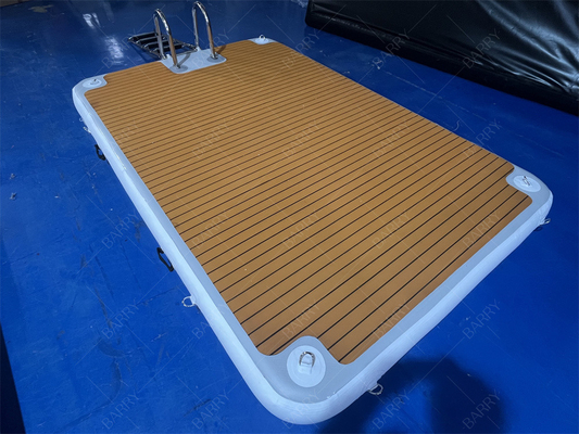 Stainless Steel Stairs 3x2x0.2m Inflatable Jet Ski Dock Pontoon For Boat Parking
