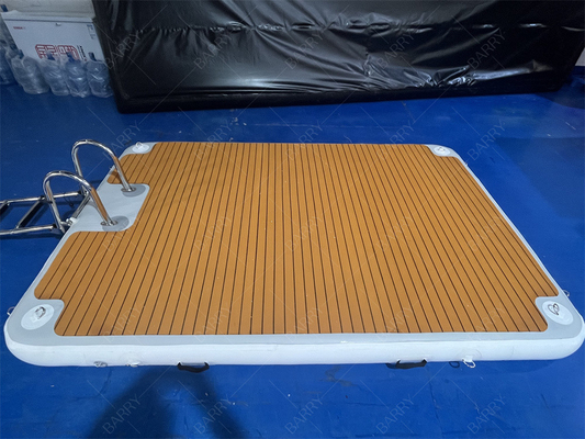 Stainless Steel Stairs 3x2x0.2m Inflatable Jet Ski Dock Pontoon For Boat Parking