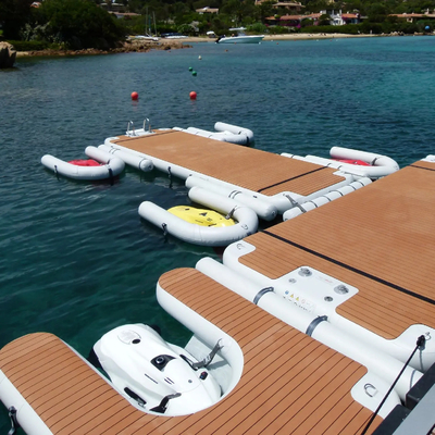 U Shape Inflatable Floating Dock For Motorboat Inflatable Jet Ski Dock