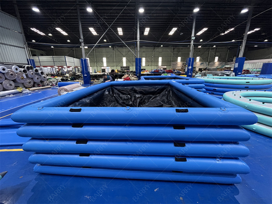 Inflatable Yacht Pool Anti Jellyfish Inflatable Floating Pool Ocean Sea Swimming Pool With Netting Enclosure For Yacht