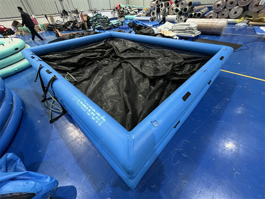 Inflatable Yacht Pool Anti Jellyfish Inflatable Floating Pool Ocean Sea Swimming Pool With Netting Enclosure For Yacht