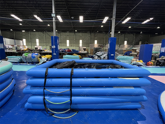 Inflatable Yacht Pool Anti Jellyfish Inflatable Floating Pool Ocean Sea Swimming Pool With Netting Enclosure For Yacht