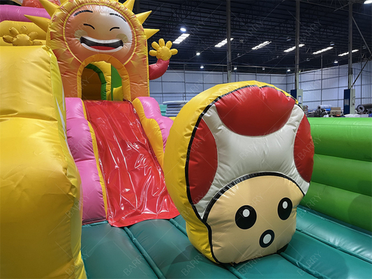 Zoo Animal Serious Bear Rabbit Small Kids Bouncy Castle Theme Park Fun City For Children