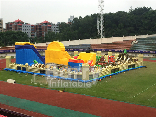 1600㎡ World'S Largest Inflatable Theme Park Indoor Dinosaurs Outdoor Big Bounce With Sport Game