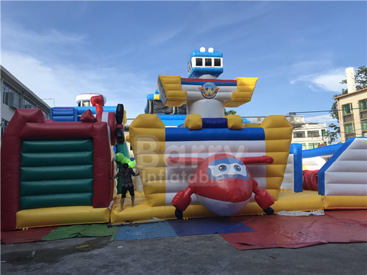 Super Wings Bounce Playground Theme Park Cartoon Indoor Inflatable Play Area