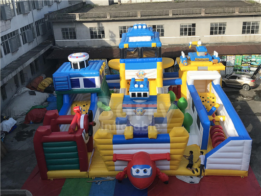 Super Wings Bounce Playground Theme Park Cartoon Indoor Inflatable Play Area