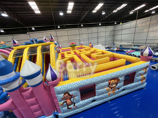 Indoor Inflatable Playground Blow Up Water Playground Floating On Lake Pool