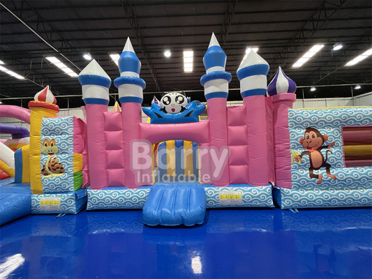 Indoor Inflatable Playground Blow Up Water Playground Floating On Lake Pool