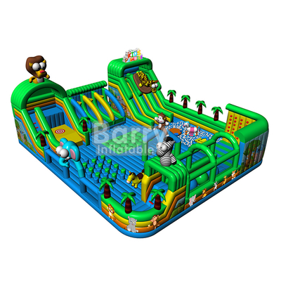 Custom Kids Playground Games Zoo Theme Park Inflatable Indoor Park Near Me