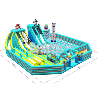 Outdoor Custom Commercial Space Kids Amusement Park Inflatable Indoor Play Area