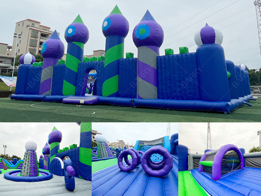30x30m Big Bounce Amusement Park Inflatable Theme Park Bounce House Play Area Game