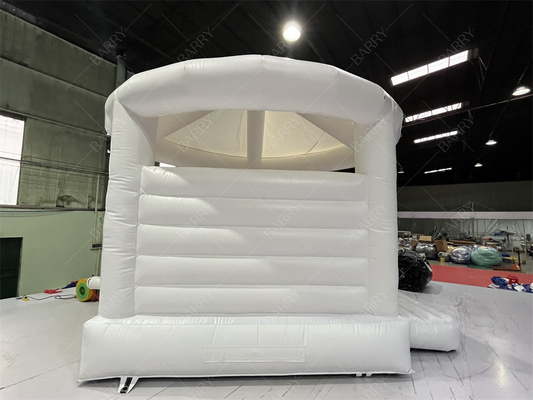 5x4.5x4.5m White Indoor Inflatable Bouncers With Cover Inflatable Jump Houses For Wedding