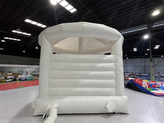 5x4.5x4.5m White Indoor Inflatable Bouncers With Cover Inflatable Jump Houses For Wedding