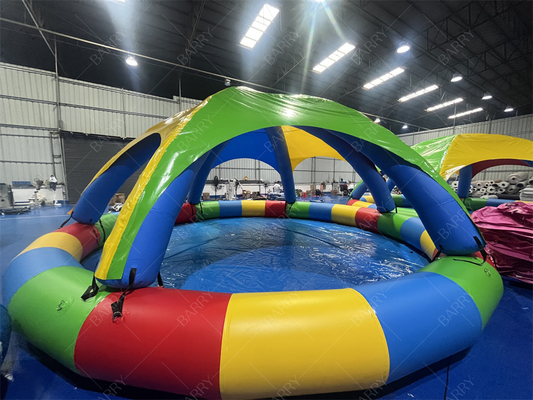 8m PVC Inflatable Swimming Pool with Tent for Commercial Use