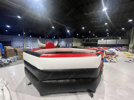 Inflatable Mechanical Bull Ride for Adults - Red Rodeo Simulator