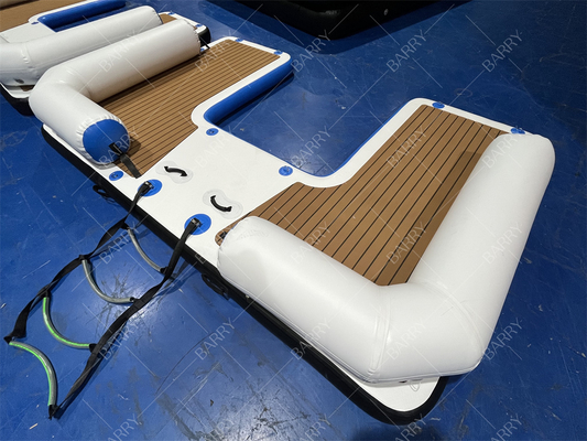 Customizable Inflatable Floating Dock for Boating and Yoga