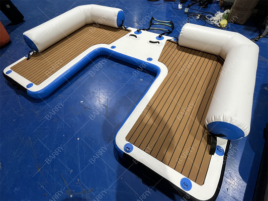 Customizable Inflatable Floating Dock for Boating and Yoga