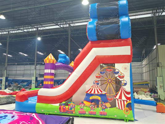 Joker Theme Ferris Wheel Inflatable Slide 6x4M Custom Color