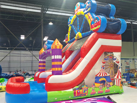 Joker Theme Ferris Wheel Inflatable Slide 6x4M Custom Color
